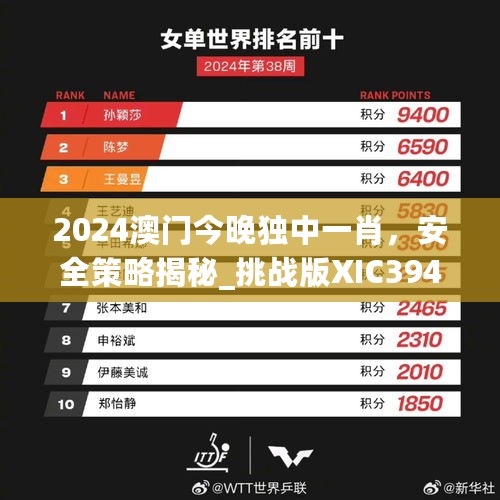 2024澳门今晚独中一肖，安全策略揭秘_挑战版XIC394.42解析