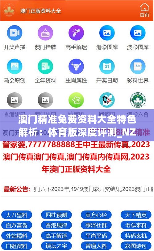 澳门精准免费资料大全特色解析：体育版深度评测_NZY353.89