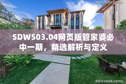 SDW503.04网页版管家婆必中一期，精选解析与定义