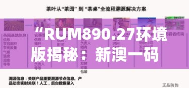 “RUM890.27环境版揭秘：新澳一码内部安全解析策略详解”