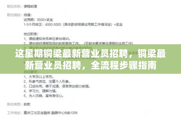 铜梁最新营业员招聘信息及全流程步骤指南