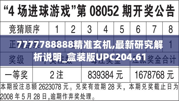 7777788888精准玄机,最新研究解析说明_盒装版UPC204.61