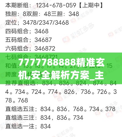 7777788888精准玄机,安全解析方案_主力版ACI396.76