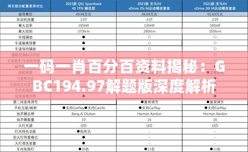 一码一肖百分百资料揭秘：GBC194.97解题版深度解析