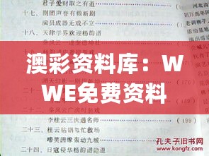 澳彩资料库：WWE免费资料汇编及综合评估标准_预测版ZMW925.53