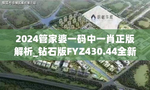 2024管家婆一码中一肖正版解析_钻石版FYZ430.44全新定义