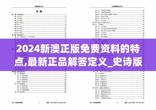 2024新澳正版免费资料的特点,最新正品解答定义_史诗版SZC633.1