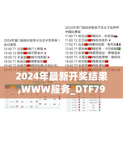 2024年最新开奖结果,WWW服务_DTF798.39预备版