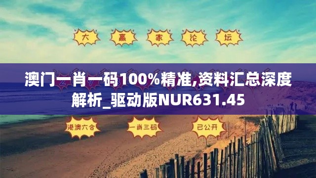 澳门一肖一码100%精准,资料汇总深度解析_驱动版NUR631.45