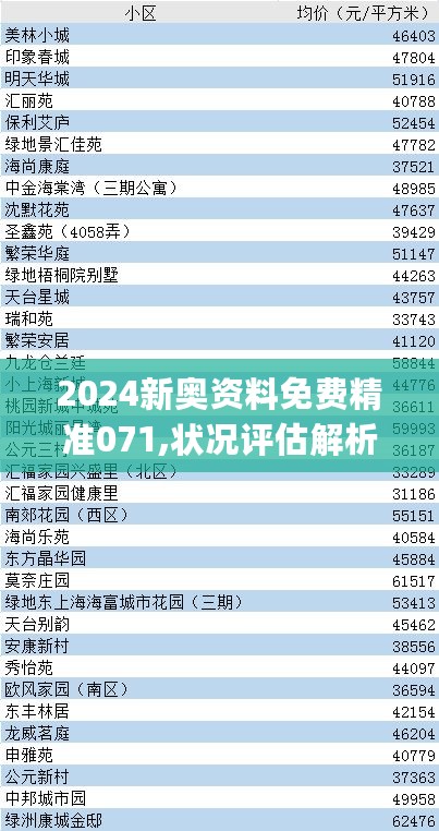 2024新奥资料免费精准071,状况评估解析_XVO559.41化灵