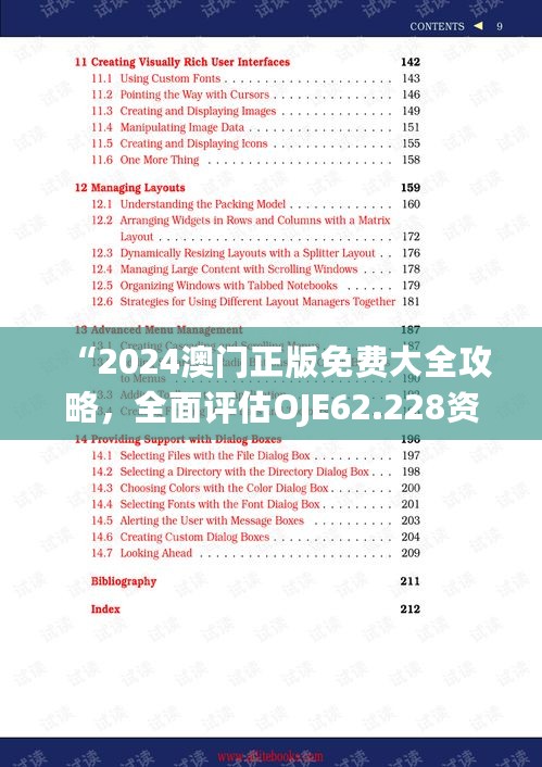 “2024澳门正版免费大全攻略，全面评估OJE62.228资源汇总”