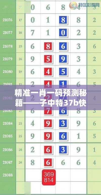 精准一肖一码预测秘籍——子中特37b快速解析，UCR68.961顶级版