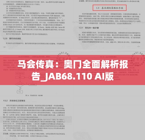 马会传真：奥冂全面解析报告_JAB68.110 AI版