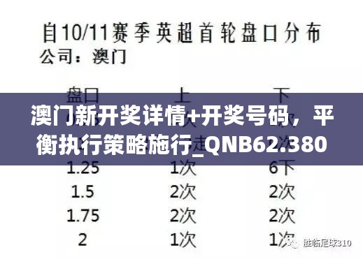 澳门新开奖详情+开奖号码，平衡执行策略施行_QNB62.380商务版