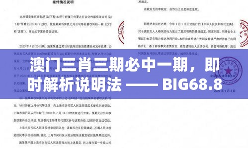 澳门三肖三期必中一期，即时解析说明法 —— BIG68.813尖端科技