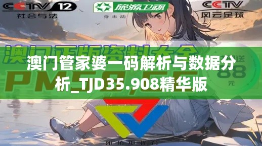 澳门管家婆一码解析与数据分析_TJD35.908精华版