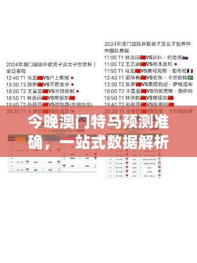 今晚澳门特马预测准确，一站式数据解析_WFO35.191知识版