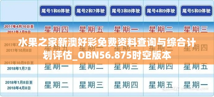 水果之家新澳好彩免费资料查询与综合计划评估_OBN56.875时空版本