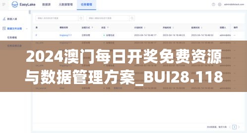 2024澳门每日开奖免费资源与数据管理方案_BUI28.118网络版