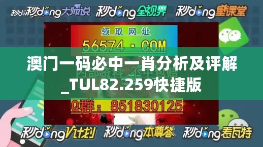 澳门一码必中一肖分析及评解_TUL82.259快捷版