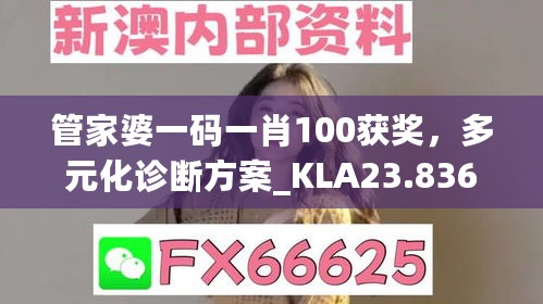 管家婆一码一肖100获奖，多元化诊断方案_KLA23.836亲和版