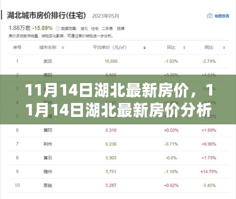 11月14日湖北最新房价分析，市场走势、购房指南一网打尽