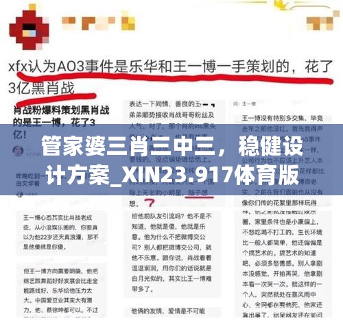 管家婆三肖三中三，稳健设计方案_XIN23.917体育版