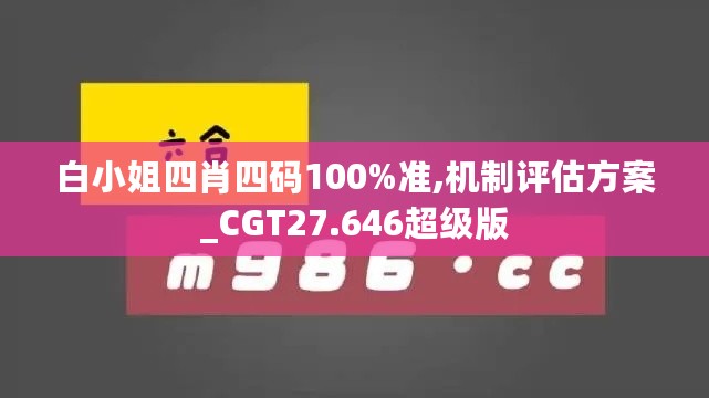 白小姐四肖四码100%准,机制评估方案_CGT27.646超级版