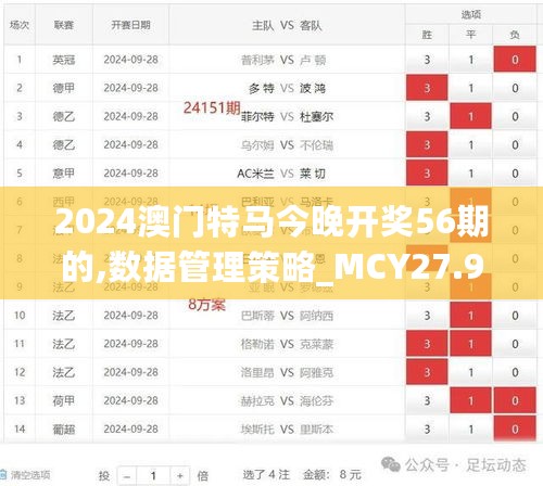 2024澳门特马今晚开奖56期的,数据管理策略_MCY27.901影音体验版