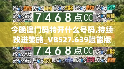 今晚澳门码特开什么号码,持续改进策略_VBS27.639赋能版