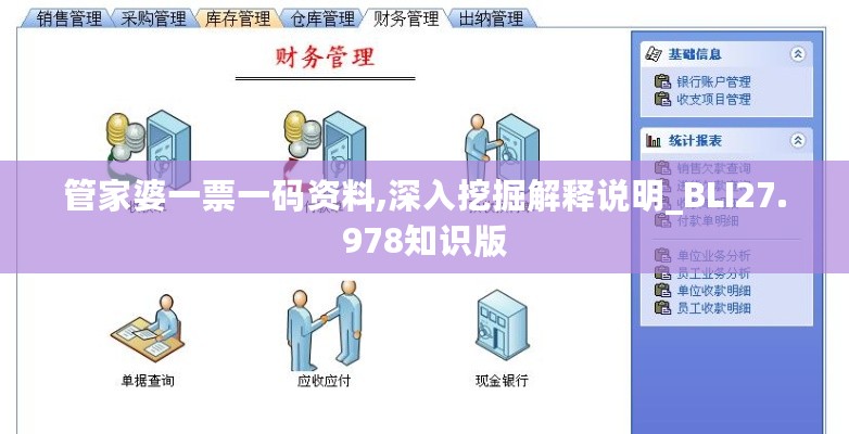 管家婆一票一码资料,深入挖掘解释说明_BLI27.978知识版