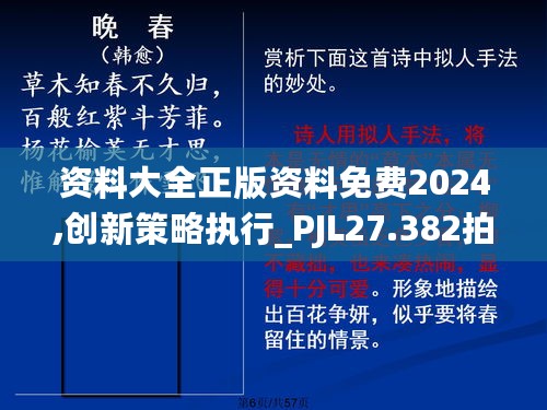 资料大全正版资料免费2024,创新策略执行_PJL27.382拍照版