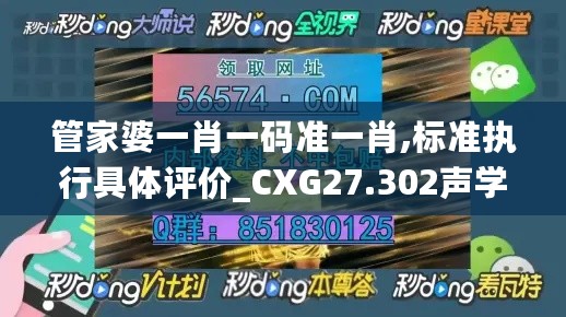 管家婆一肖一码准一肖,标准执行具体评价_CXG27.302声学版