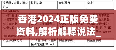 香港2024正版免费资料,解析解释说法_ODB27.811交互版