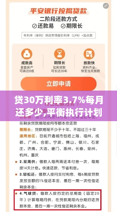 贷30万利率3.7%每月还多少,平衡执行计划实施_WSF27.618跨界版