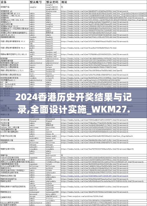 2024香港历史开奖结果与记录,全面设计实施_WKM27.810知晓版