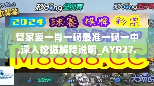 管家婆一肖一码最准一码一中,深入挖掘解释说明_AYR27.603方便版