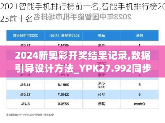 2024新奥彩开奖结果记录,数据引导设计方法_YPK27.992同步版