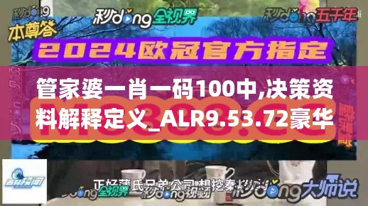 管家婆一肖一码100中,决策资料解释定义_ALR9.53.72豪华款