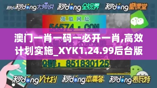 澳门一肖一码一必开一肖,高效计划实施_XYK1.24.99后台版