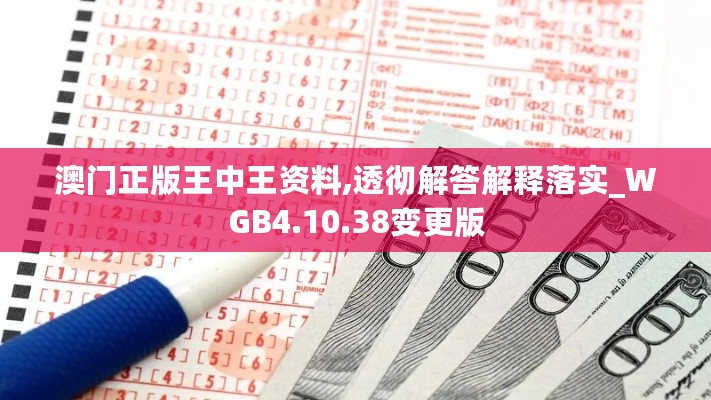 澳门正版王中王资料,透彻解答解释落实_WGB4.10.38变更版