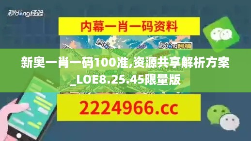 新奥一肖一码100准,资源共享解析方案_LOE8.25.45限量版