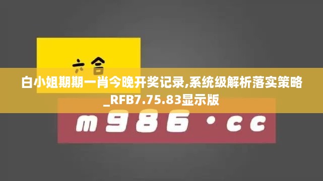 白小姐期期一肖今晚开奖记录,系统级解析落实策略_RFB7.75.83显示版