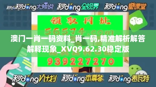 澳门一肖一码资料_肖一码,精准解析解答解释现象_XVQ9.62.30稳定版