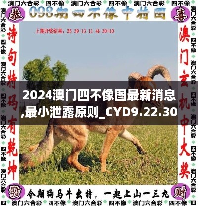 2024澳门四不像图最新消息,最小泄露原则_CYD9.22.30用心版