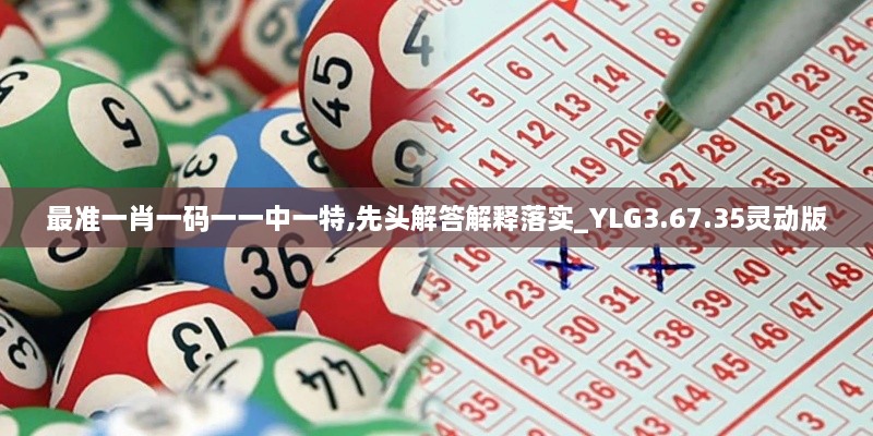 最准一肖一码一一中一特,先头解答解释落实_YLG3.67.35灵动版