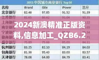 2024新澳精准正版资料,信息加工_QZB6.21.35父母版