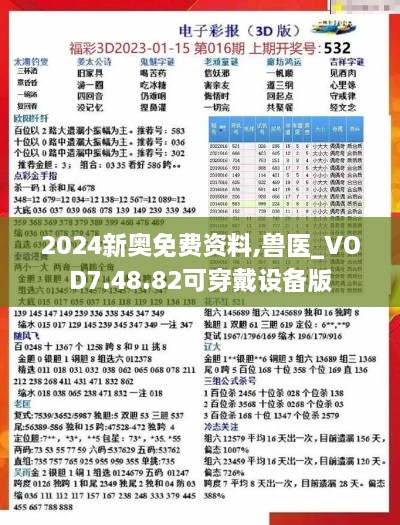 2024新奥免费资料,兽医_VOD7.48.82可穿戴设备版