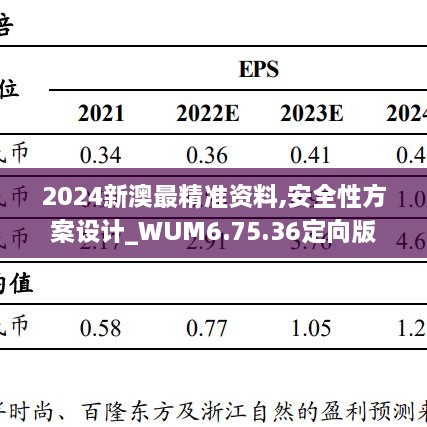 2024新澳最精准资料,安全性方案设计_WUM6.75.36定向版