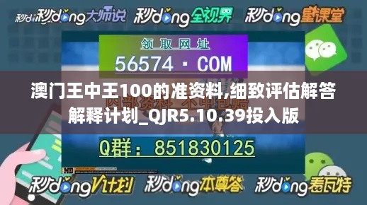 澳门王中王100的准资料,细致评估解答解释计划_QJR5.10.39投入版